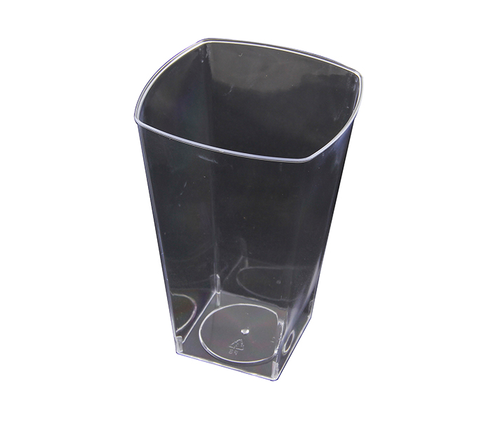 Rosymoment DP-2314 Disposable Square Plastic Tumblers, 10 oz - Set of 14 - Zoom Image 2