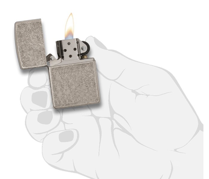 Zippo 28973 Plain Lighter Silver - Zoom Image 3