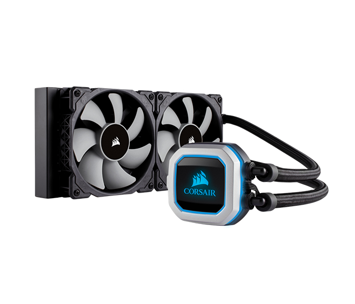 Corsair CW-9060033-WW Hydro Series H100i Pro RGB Liquid CPU Cooler - Black - Zoom Image 2