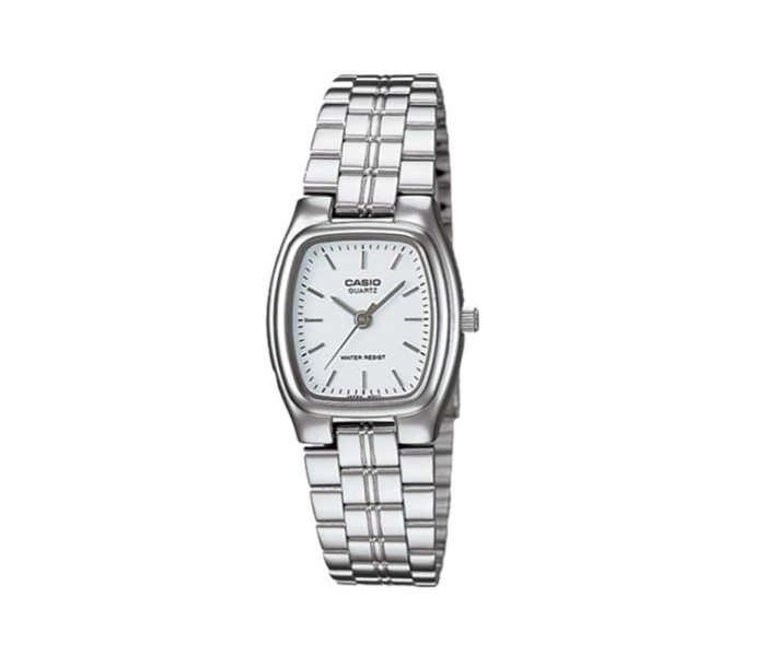 Casio LTP-1169D-7A Womens Analog Watch Silver and White - Zoom Image