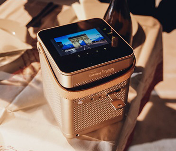 Aiptek P800 BoomBox Wireless Quad-Directions Projector - Brown - Zoom Image 5