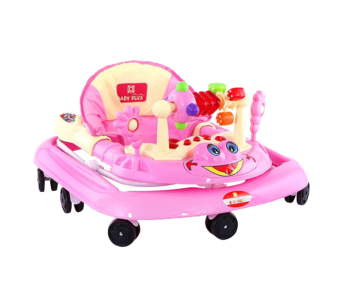 Baby Plus BP6002W Baby Walker with Music - Pink - Zoom Image 3