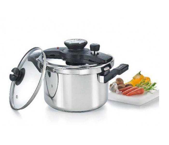 Prestige MPC25645 5 Litre Clip-on Pressure Cooker Set - Silver - Zoom Image