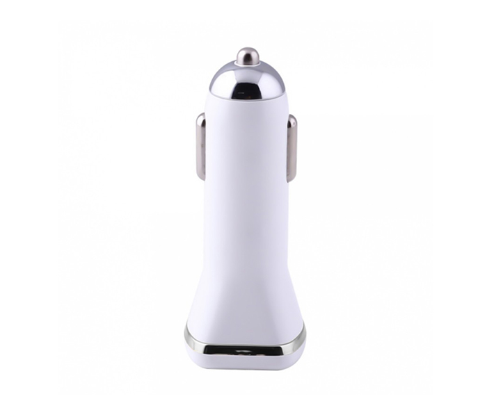 Trands TR-PC8113 2.4A Dual Port Car Charger - White - Zoom Image 3