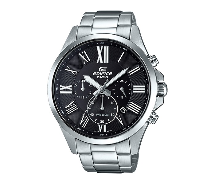 Casio Edifice EFV-500D-1AVUDF Mens Analog Watch Silver and Black - Zoom Image