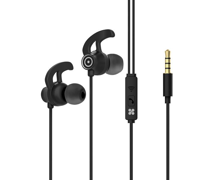 Promate SWIFT In-Ear Stereo Earphones with Microphone - Black - Zoom Image 5