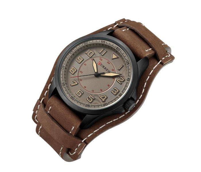 Curren 8279 Casual Quartz Wristwatch For Men Coffee Color - Zoom Image 1