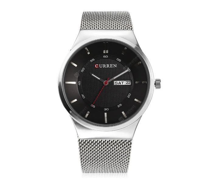 Curren 8311 Stainless Steel Analog Quartz Watch For Men Silver - Zoom Image 2