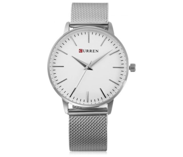 Curren 9021 Stainless Steel Analog Quartz Watch For Women Silver - Zoom Image 2