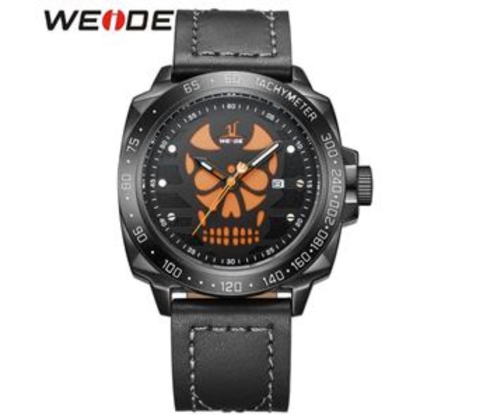 Weide UV 1510LB Mens Analog Watch Black and Orange - Zoom Image 4