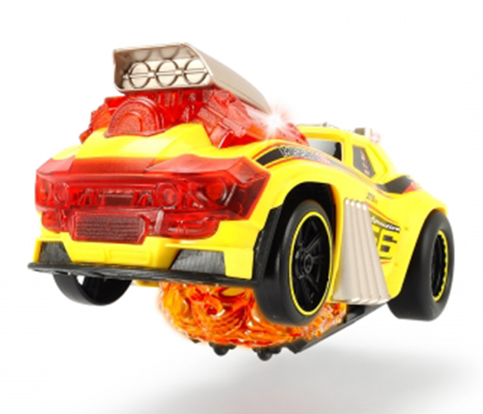 Dickie 203765001 24CM Skull Racer Light & Sound Racing Car - Yellow - Zoom Image 2