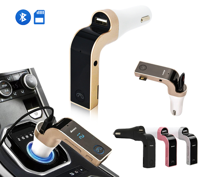 Multi-Functional G7 Handsfree Bluetooth Car Kit FM Transmitter With USB and Micro SD Support - Zoom Image 7