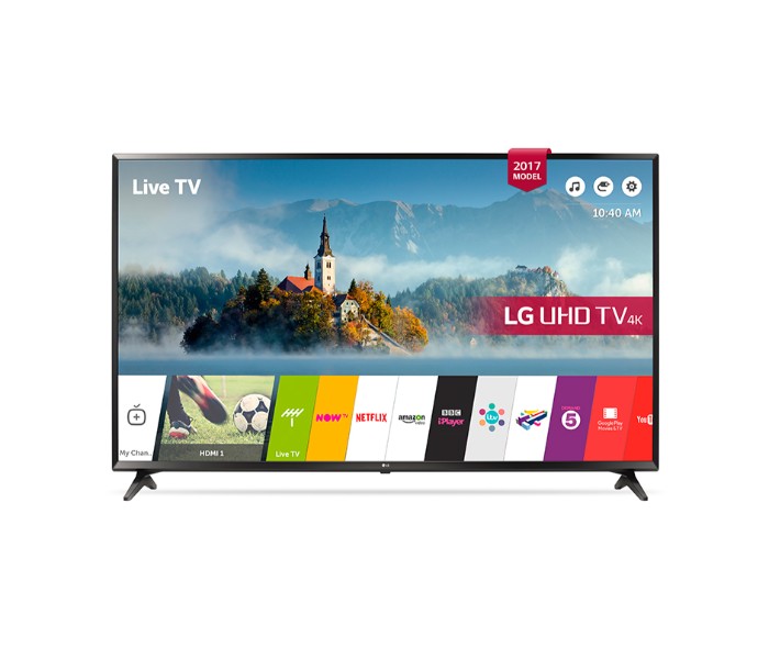 LG 55UJ630V 55 Inch 4K Ultra HD Smart TV Black - Zoom Image 4