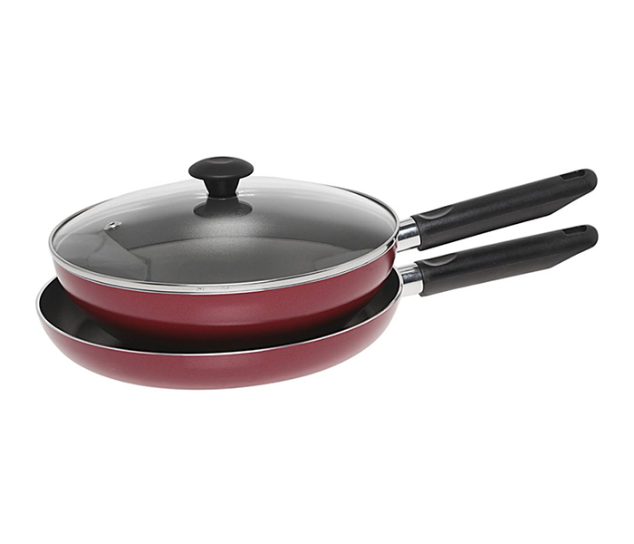 Prestige PR21060 3 Pieces Aluminum Classique Cookware Set, Red - Zoom Image 1