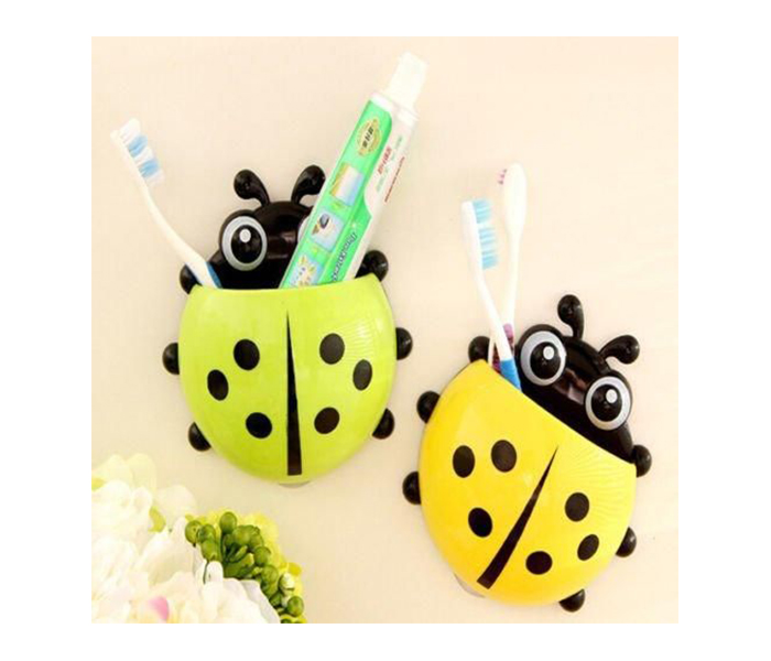 Frog & Bugs Design Silicone Bathroom Toothbrush Holder Set - Zoom Image 1