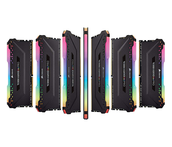 Corsair CMW16GX4M2C3200C16 Vengeance RGB PRO 16GB (2 x 8GB) DDR4 DRAM 3200MHz C16 Memory Kit - Black - Zoom Image 4