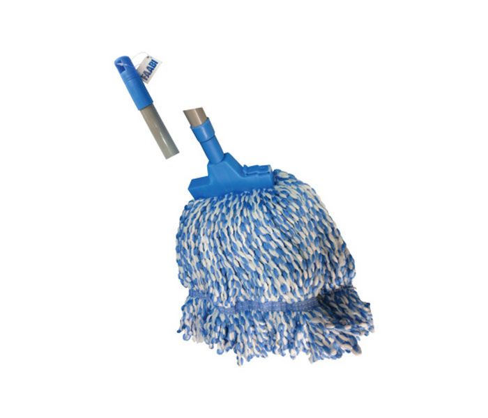 Faabi FB6711MOP 120 CM Telescopic Handle Cotton Mop - Blue & White - Zoom Image