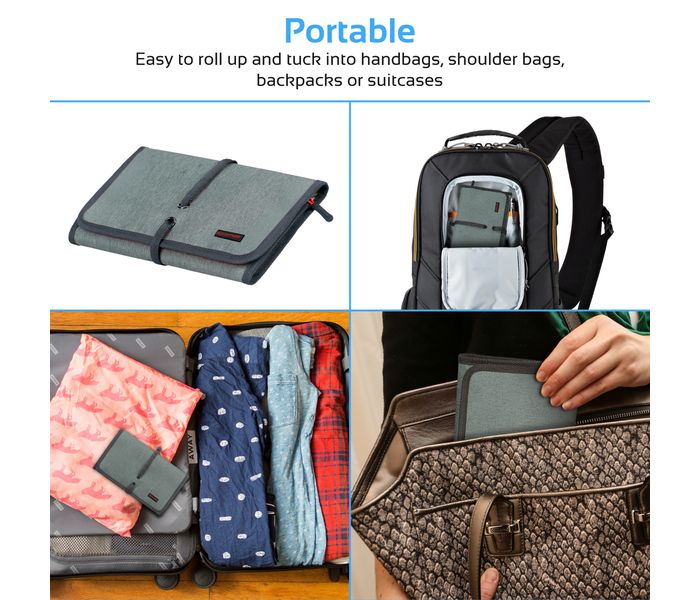 Promate TravelPack-L Multi Purpose Travel Electronic Accessory Organizer Pouch, Grey - Zoom Image 4