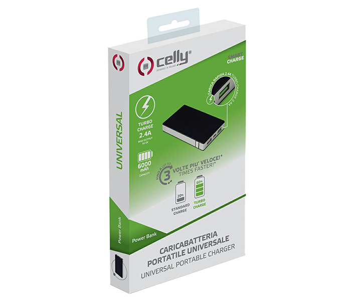 Celly PB10000ALUSV 10000mAh Power Bank - Silver - Zoom Image 3