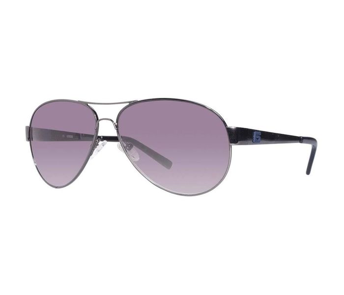 Guess GU6827 08B Aviator Black Frame and Grey Gradient Mirrored Sunglasses for Unisex - Zoom Image 1