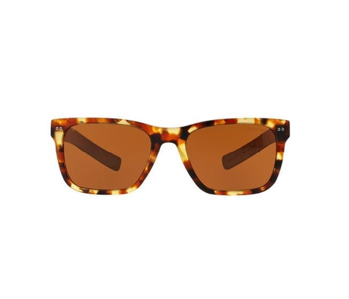 Giorgio Armani 0AR8062 541273 Rectangular Orange Havana With Wood Temple Frame & Brown Mirrored Sunglasses for Unisex - Zoom Image 3