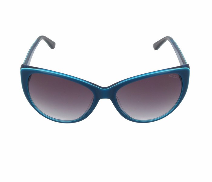 Guess GU 7427 90B Cateye Blue Frame & Violet Gradient Mirrored Sunglasses for Women - Zoom Image 4