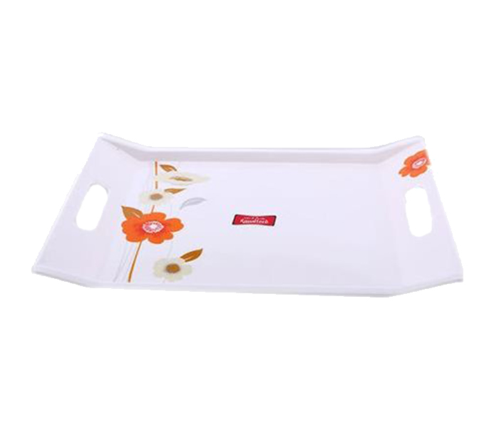 Royalford RF7253 Melamine Ware Tray - White - Zoom Image