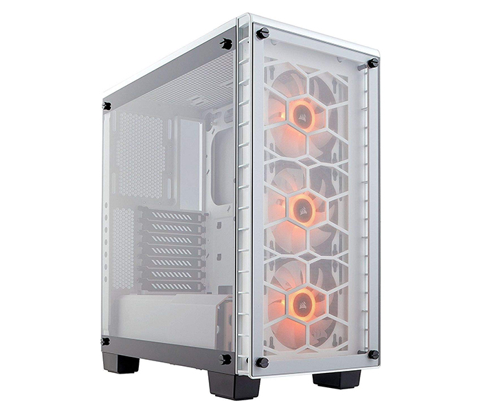 Corsair CC-9011129-WW Crystal Series 460X RGB Compact ATX Mid-Tower Case - White - Zoom Image 2