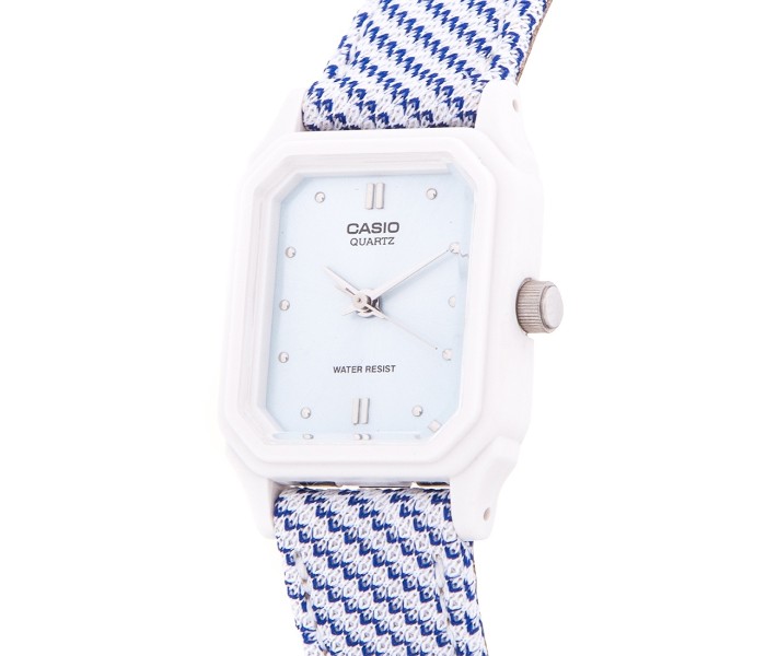 Casio LQ-142LB-2A2DF Womens Analog Watch Blue and White - Zoom Image 1