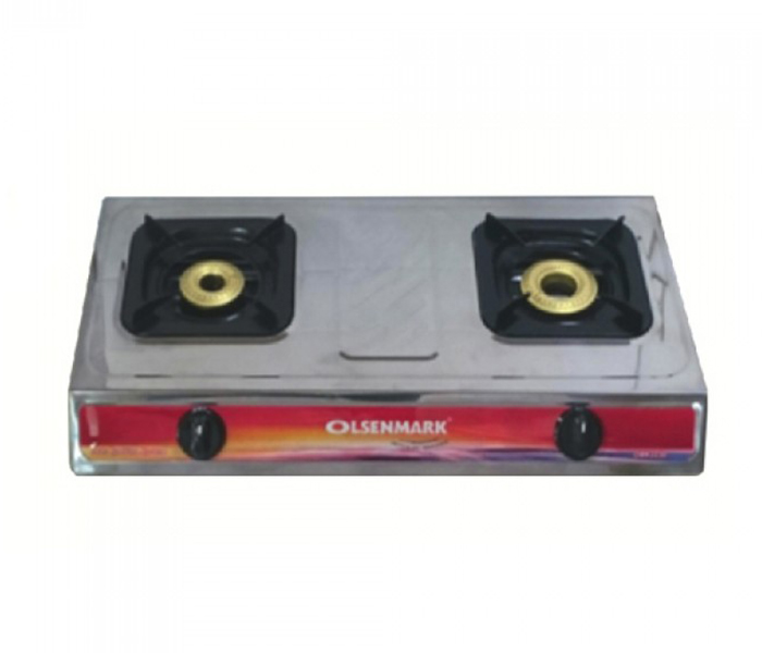 Olsenmark OMK2230 Double Burner Stainless Steel Gas Stove - Zoom Image