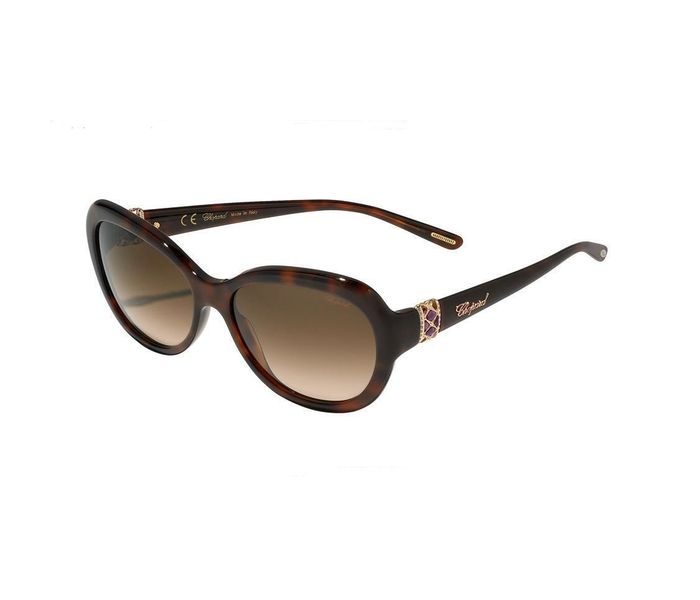 Chopard SCH209S 09XK Wayfarer Brown Frame & Brown Gradient Mirrored Sunglasses for Women - Zoom Image