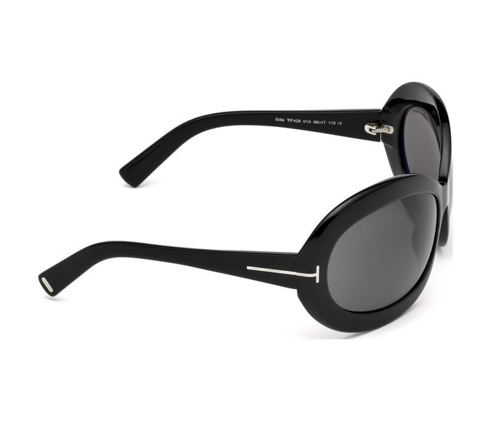 Tomford TF428 01A Edie Cat Eye Black Frame & Grey Graident Mirrored Sunglasses for Women - Zoom Image 1