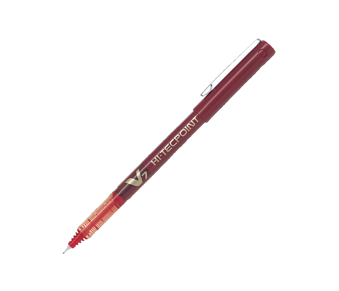 Pilot BX-V7 Hi-Tecpoint Rollerball Pen - Red, Pack of 12 - Zoom Image 1