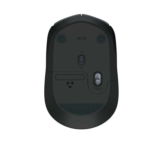 Logitech 910-004642 M170 2.4GHz Wireless Mouse - Grey - Zoom Image 2