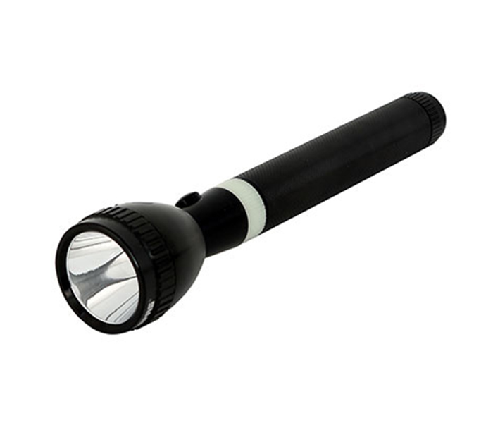 Geepas CO3827+3827 Torch Combo 235MM Rechargeable LED Flashlight - Set of 2, Black - Zoom Image 1