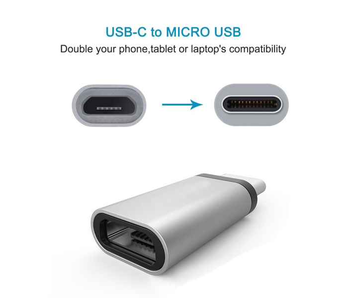 Trandstr-Ad3149 Type-C To Micro USB OTG Adapter - Zoom Image 3