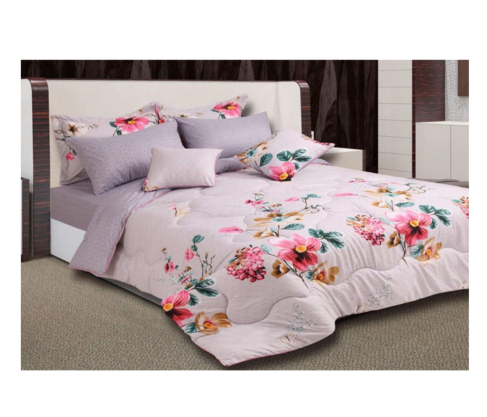 Home Concept Ar-035 Bed Printed Comforter Set - 8 Pcs - Zoom Image