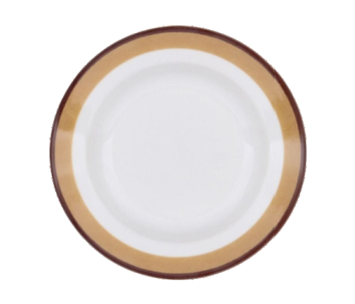 Royalford Plate - White & Brown - Zoom Image 1