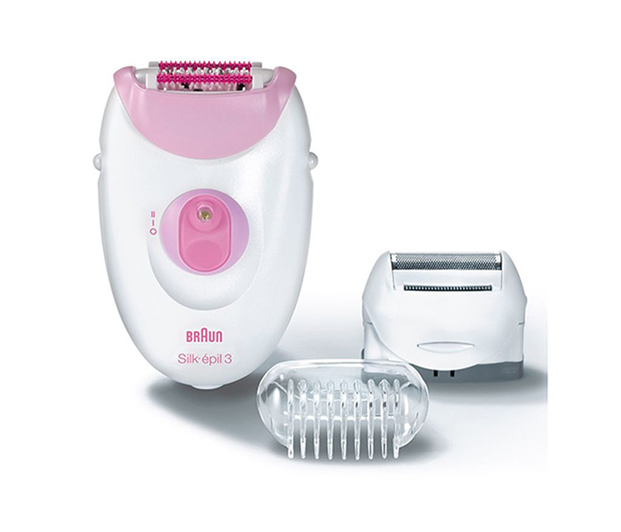 Braun N12822378A Series 3 Legs & Body Epilator - White & Pink - Zoom Image 1