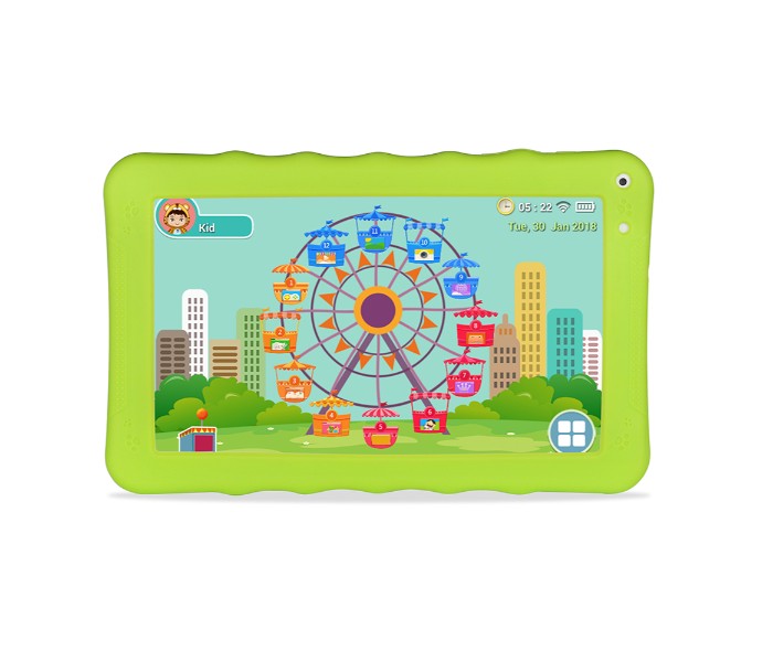 Wintouch K93 Kids Tablet 9 inch, Android 4.4, 8GB, 512MB DDR3, WiFi, Quad Core, Dual Camera, Green - Zoom Image 2