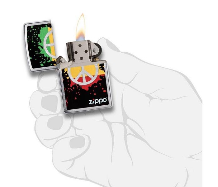 Zippo 29606 200 Peace Splash Lighter Multicolor - Zoom Image 2