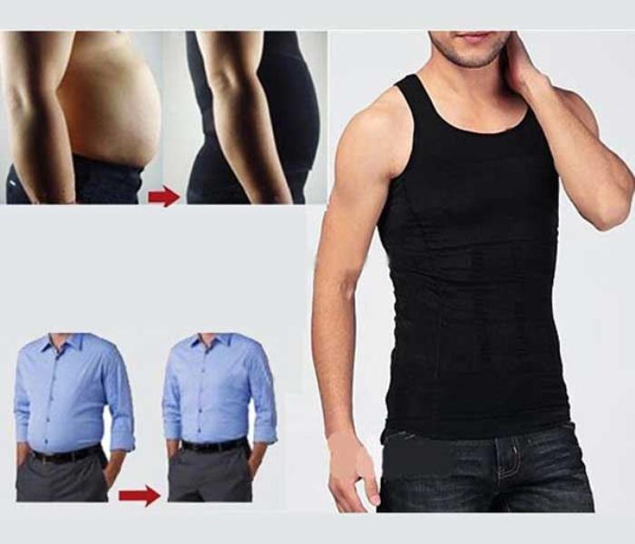 Slim N Lift Slimming Shirt For Men Black-(XL) - Zoom Image 2