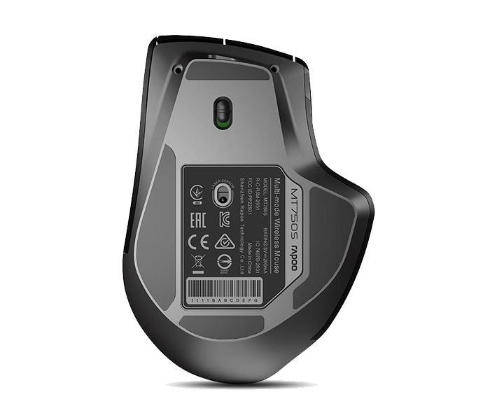 Rapoo MT750s Bluetooth & Wireless Multi Mode Optical Mouse - Black 18670 - Zoom Image 4