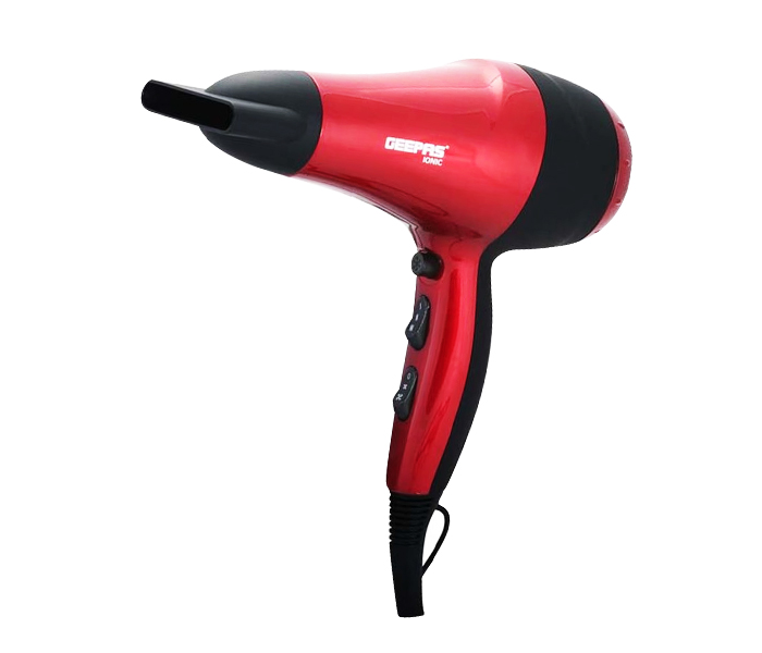 Geepas GHD86018 Hair Dryer 2Spd-3Heat Coolshot Ionic - Red and Black - Zoom Image 1