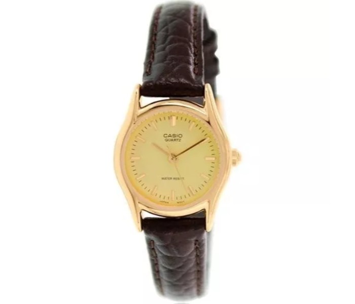 Casio LTP-1094Q-9ADF Womens Analog Watch Brown and Gold - Zoom Image