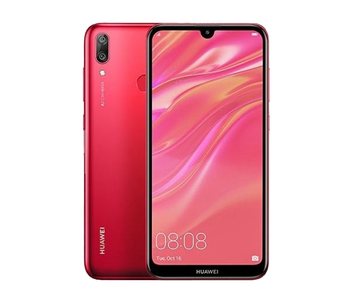 Huawei Y7 Prime 2019 3GB RAM 32GB Dual SIM 4G Smartphone - Red - Zoom Image 3