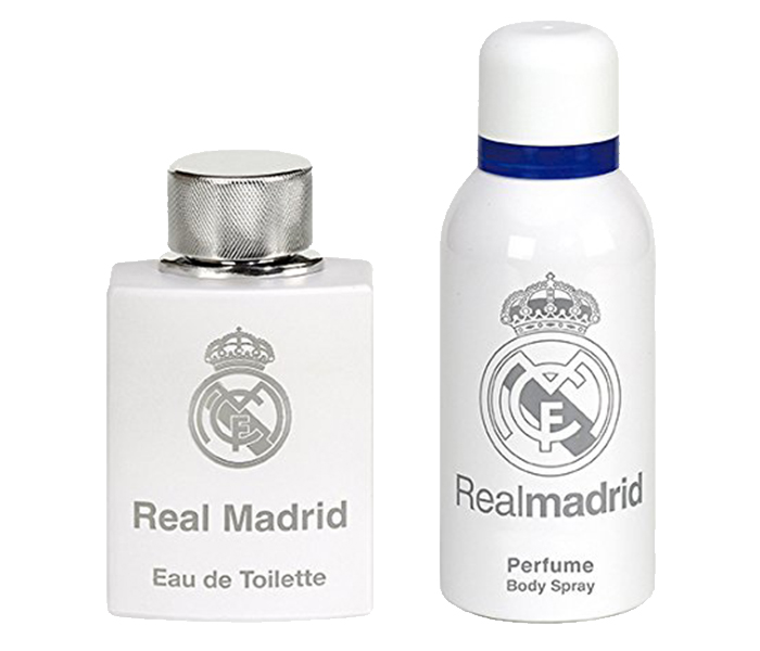 Real Madrid 100ml Black Eau De Toilette Spray and 150ml Deodorant Spray for Men - Zoom Image 2