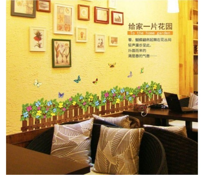 3D Flower and butterfly wall sticker F3BSM Assorted - Zoom Image