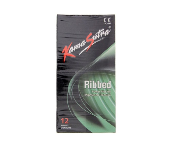 Kamasutra N19146576A 12 Piece Ribbed Condom Pack - Zoom Image