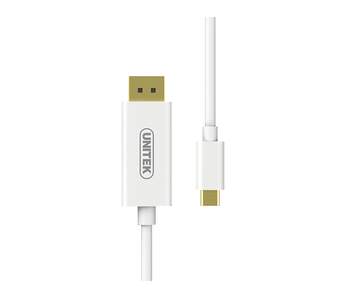 Unitek V400A 1.8M USB3.1 Type-C to DisplayPort Cable - White - Zoom Image 1